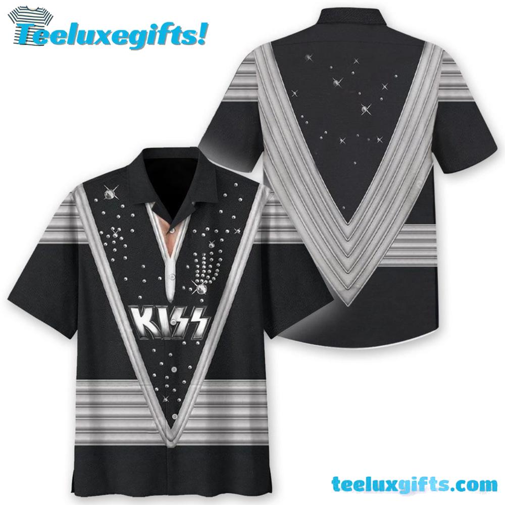 Kiss Band Cosplay Summer Aloha Hawaiian Shirt