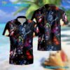 Kiss Band Creatures of the Night Short Sleeve Summer Aloha Hawaiian Shirt