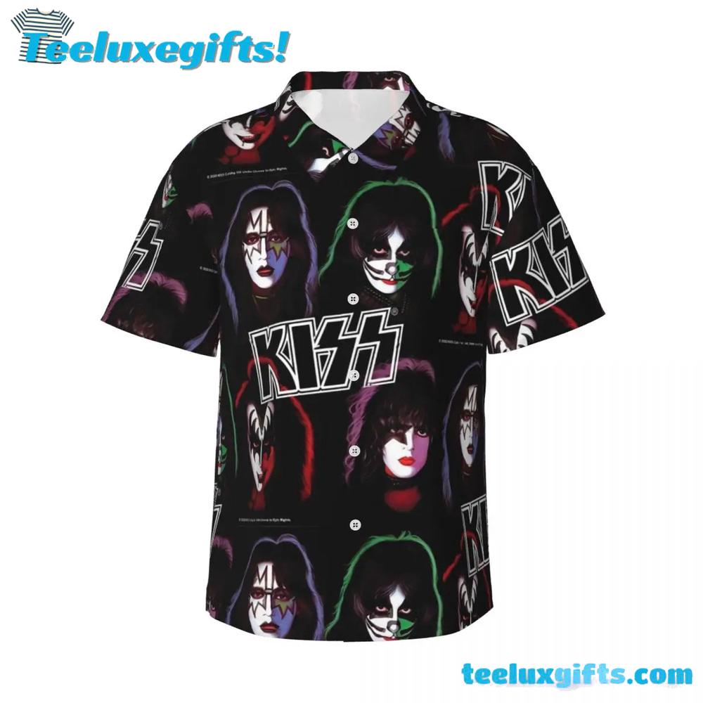 Kiss Band Group Vacation Summer Aloha Hawaiian Shirt