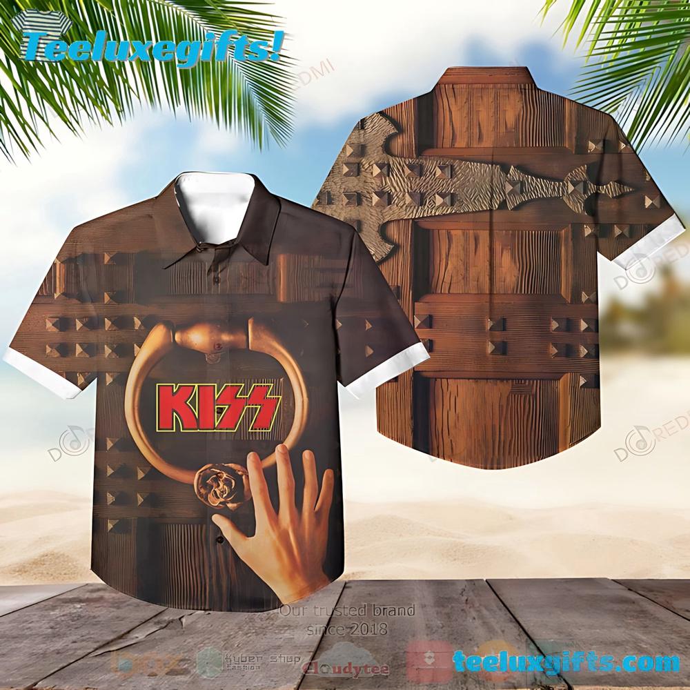 Kiss Band Music From The Elder Short Sleeve Summer Aloha Hawaiian Shirt