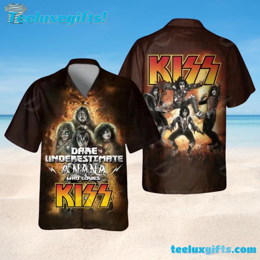 KISS Ultimate Fan Fury Summer Aloha Hawaiian Shirt