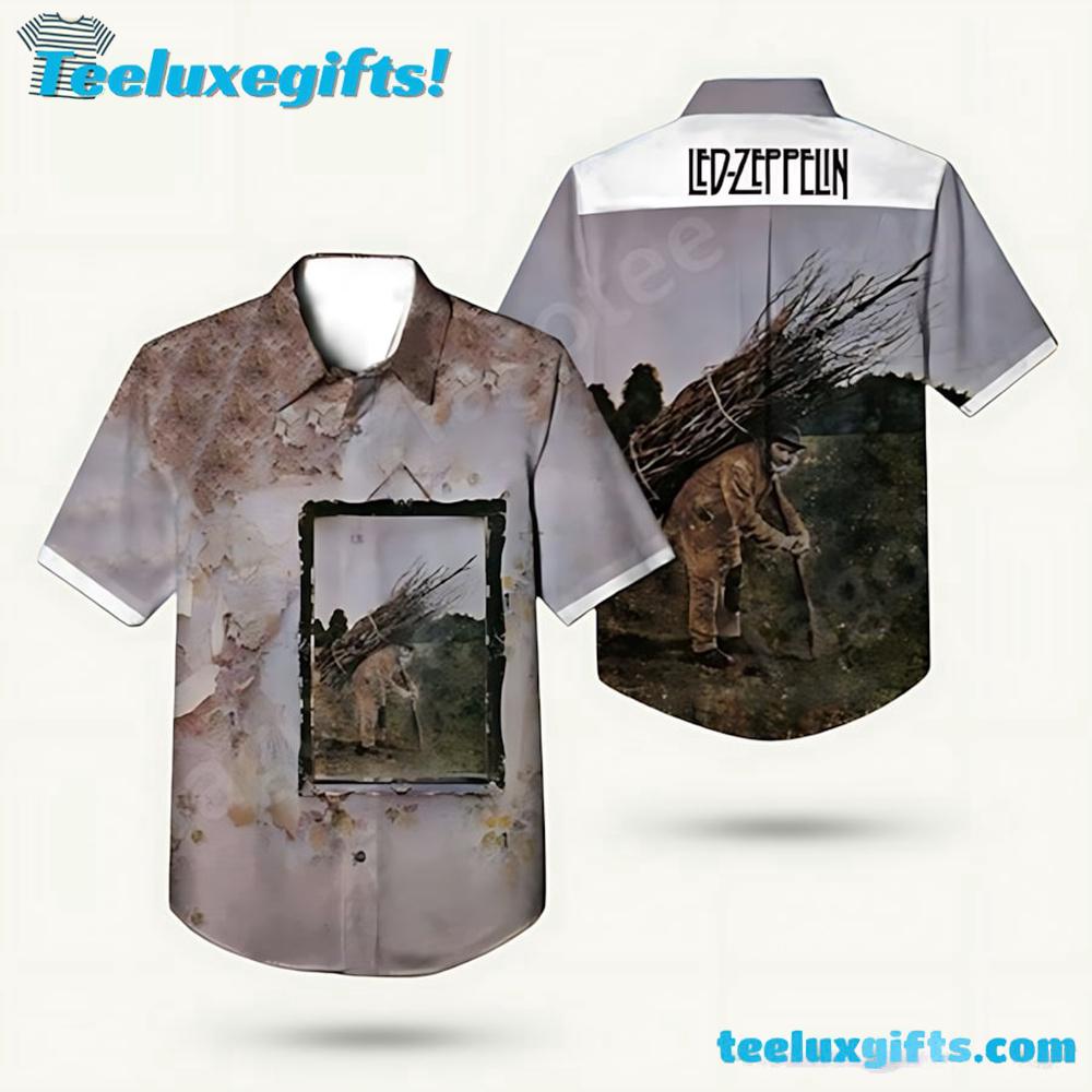 Led Zeppelin Iv Album Cover Summer Aloha Hawaiian Shirt