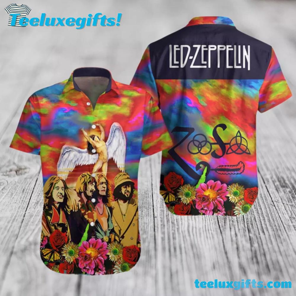 Led Zeppelin Live 1975 Summer Aloha Hawaiian Shirt