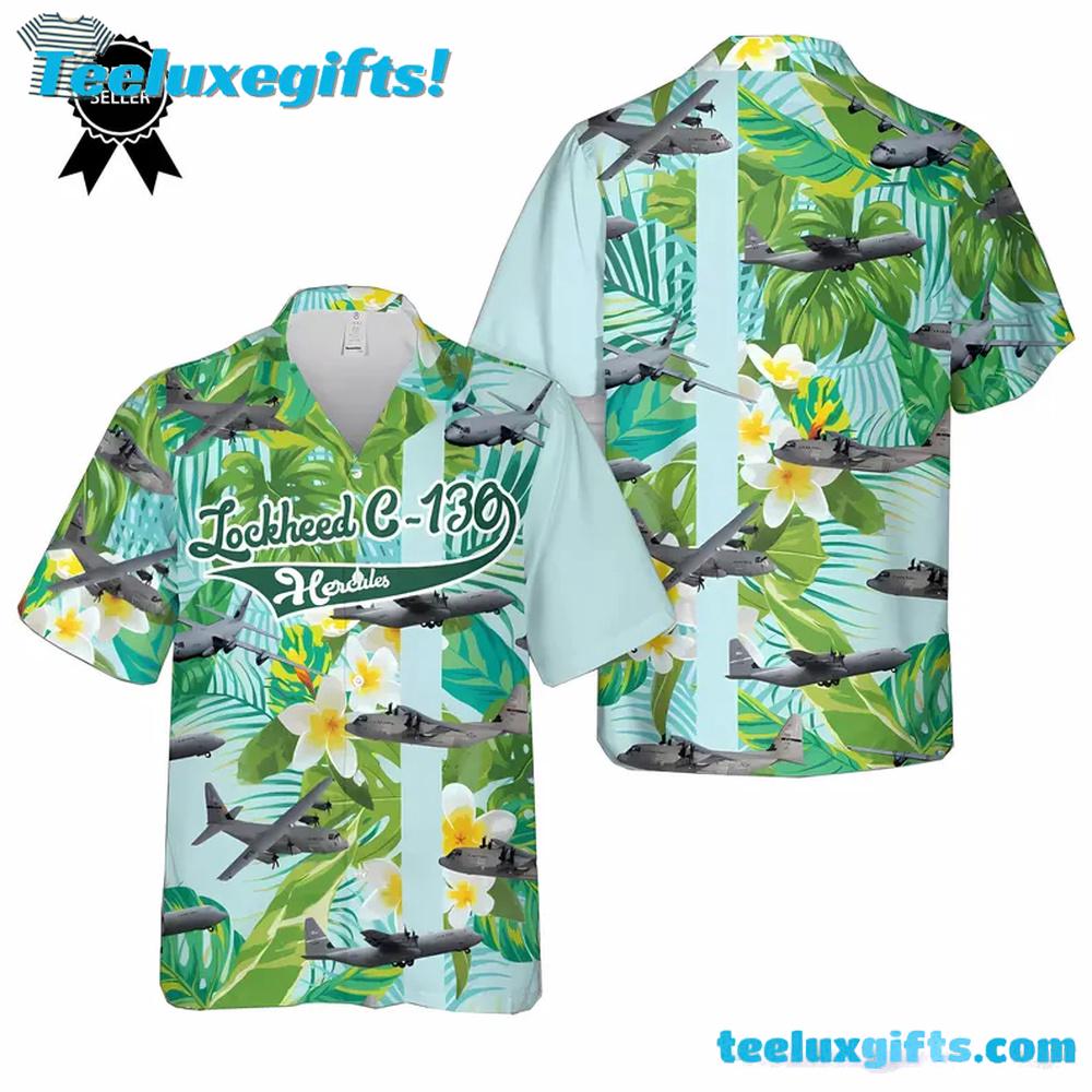 Lockheed C-130 Hercules Hawaiian Shirt