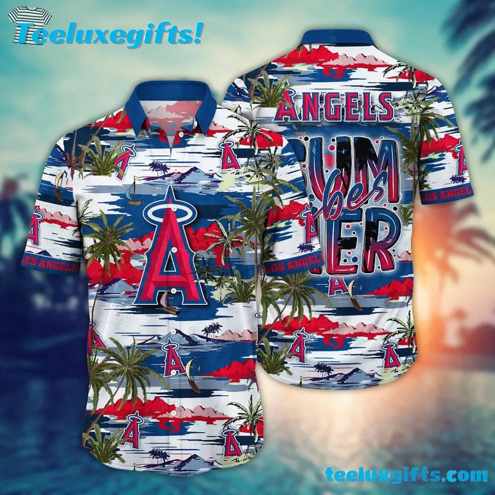 Los Angeles Angels Tropical Aloha Hawaiian Shirt