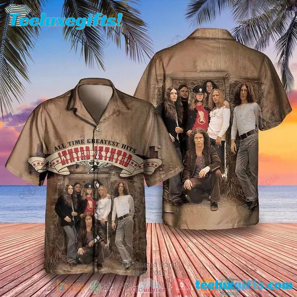 Lynyrd Skynyrd Band Greatest Hits Summer Aloha Hawaiian Shirt