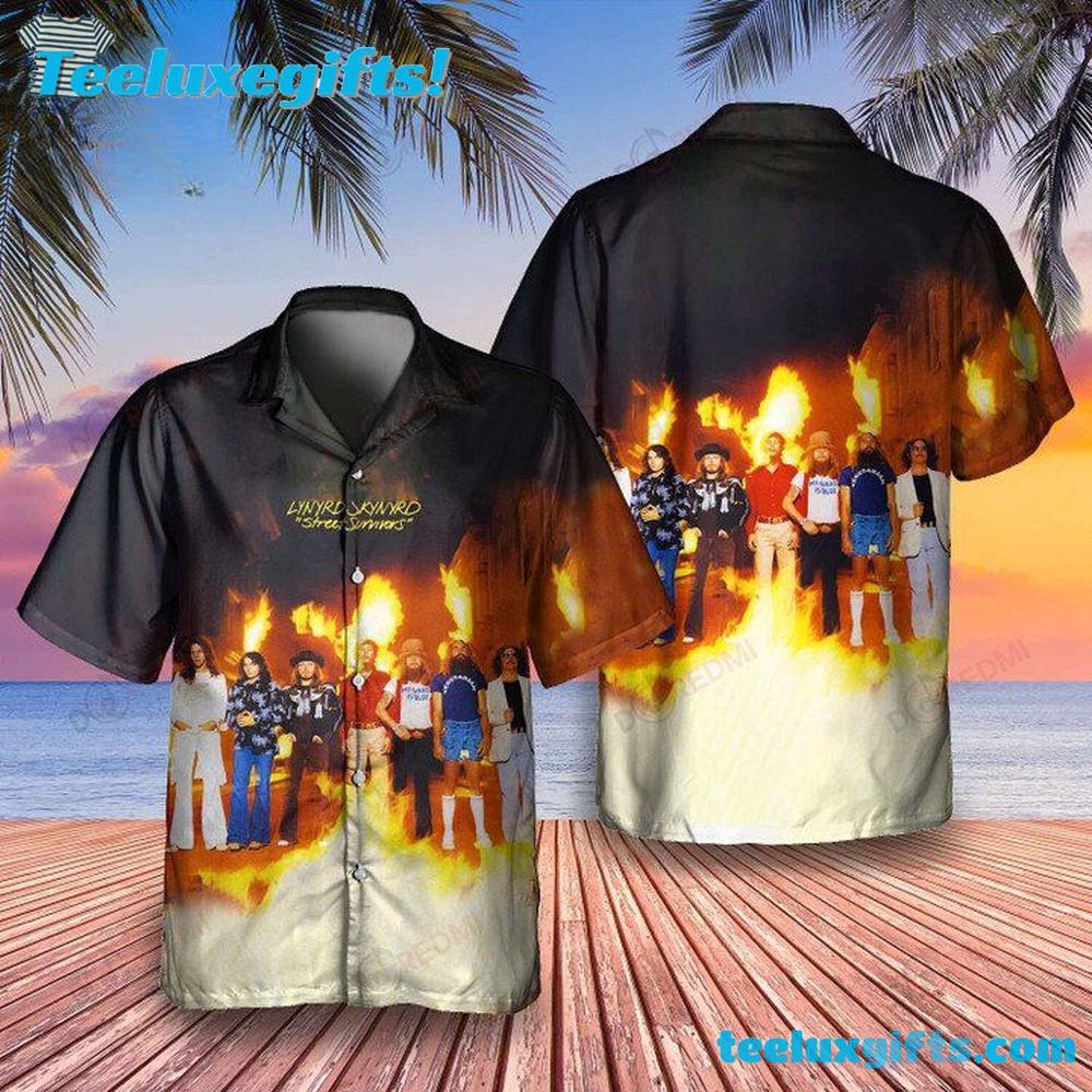 Lynyrd Skynyrd Street Survivors 1977 Album Summer Aloha Hawaiian Shirt