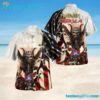 Maiden America The Book Of Soul Summer Aloha Hawaiian Shirt