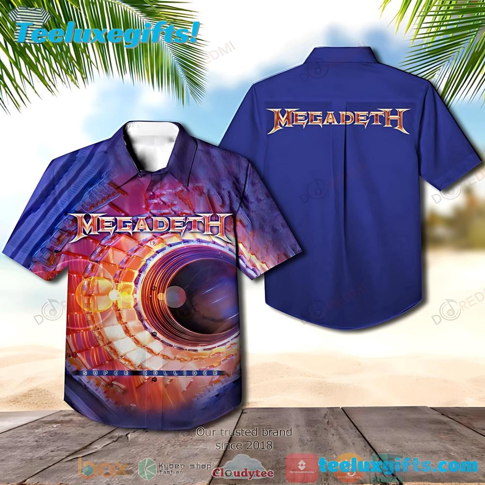 Megadeth Band Countdown To Extinction Summer Aloha Hawaiian Shirt