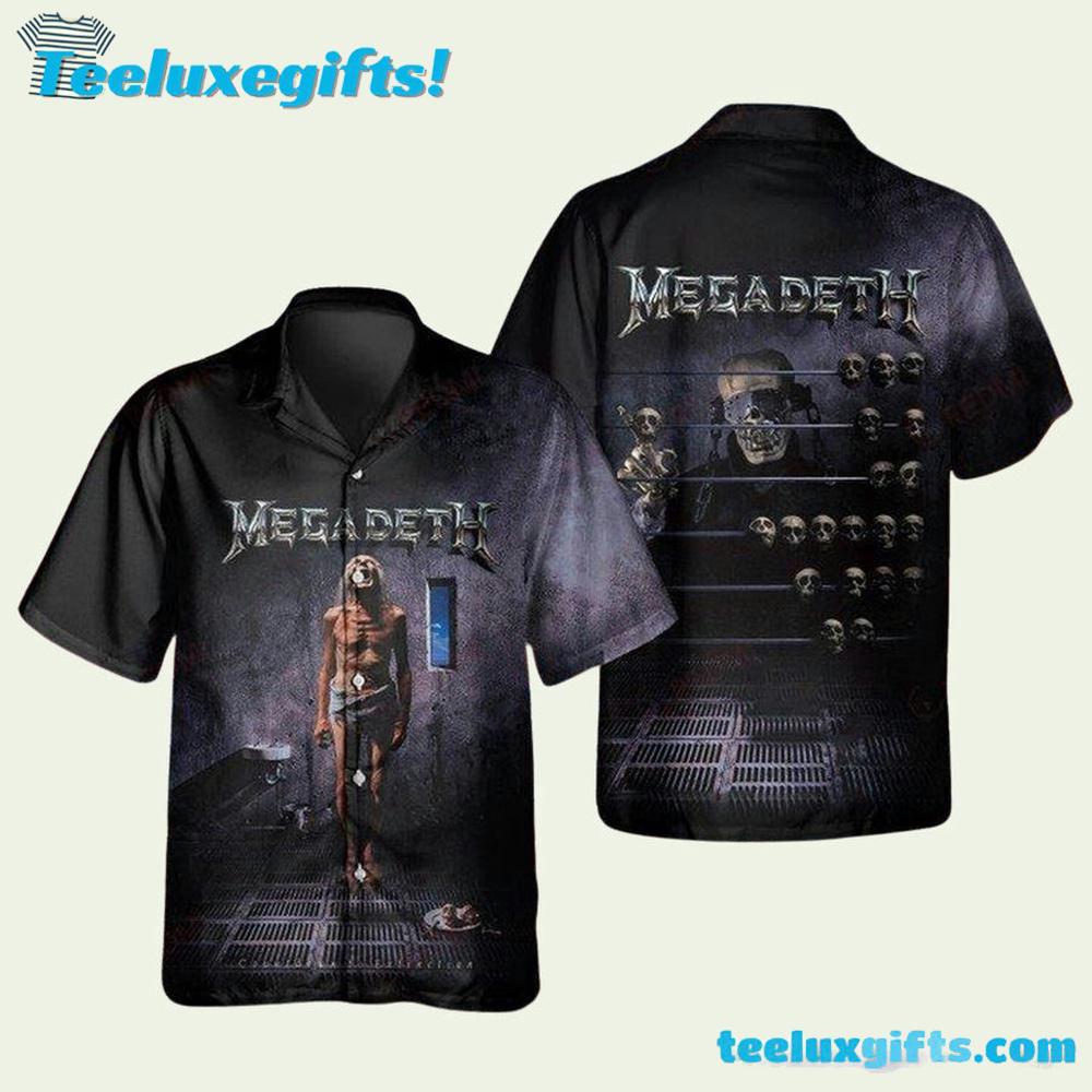 Megadeth Countdown To Extinction Summer Aloha Hawaiian Shirt