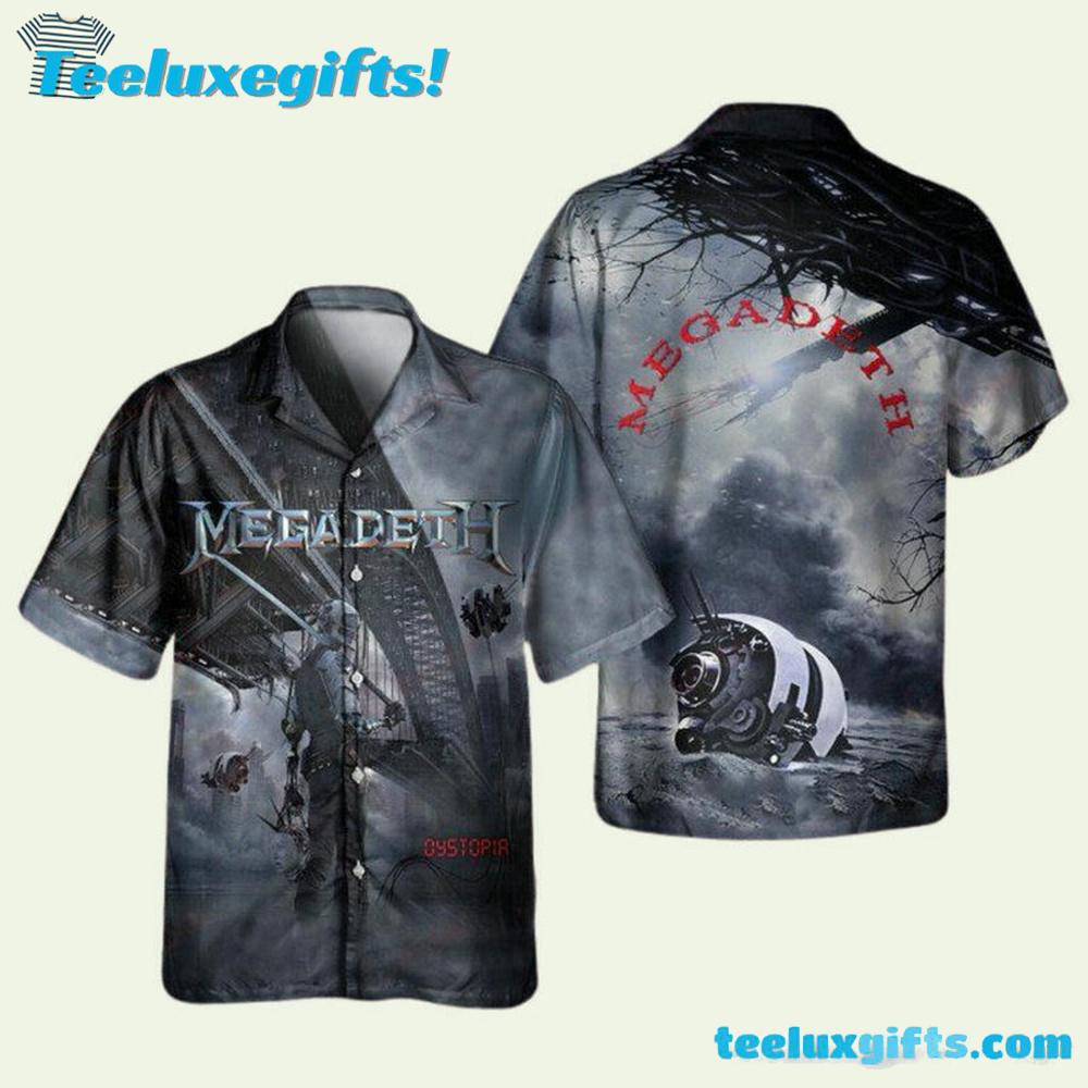 Megadeth Dystopia Album Summer Aloha Hawaiian Shirt