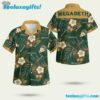 Megadeth Green Flower Summer Aloha Hawaiian Shirt