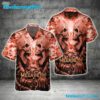 Megadeth Hellfire Skulls Summer Aloha Hawaiian Shirt