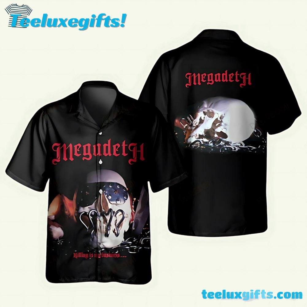 Megadeth Killing Is My Business And Business Is Good Summer Aloha Hawaiian Shirt