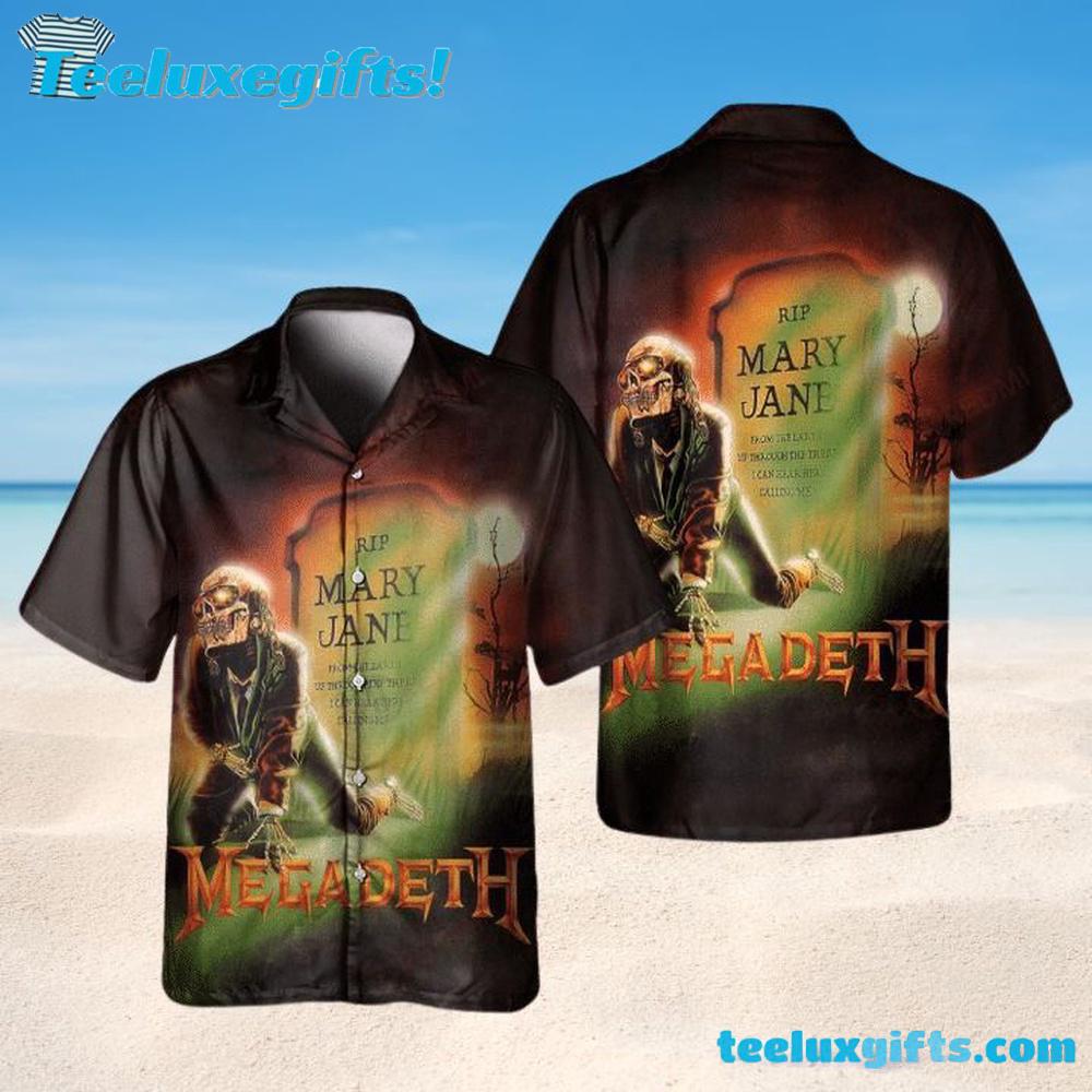 Megadeth Mary Jane Memorial Summer Aloha Hawaiian Shirt