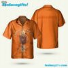 Megadeth Trust 1997 Orange Summer Aloha Hawaiian Shirt