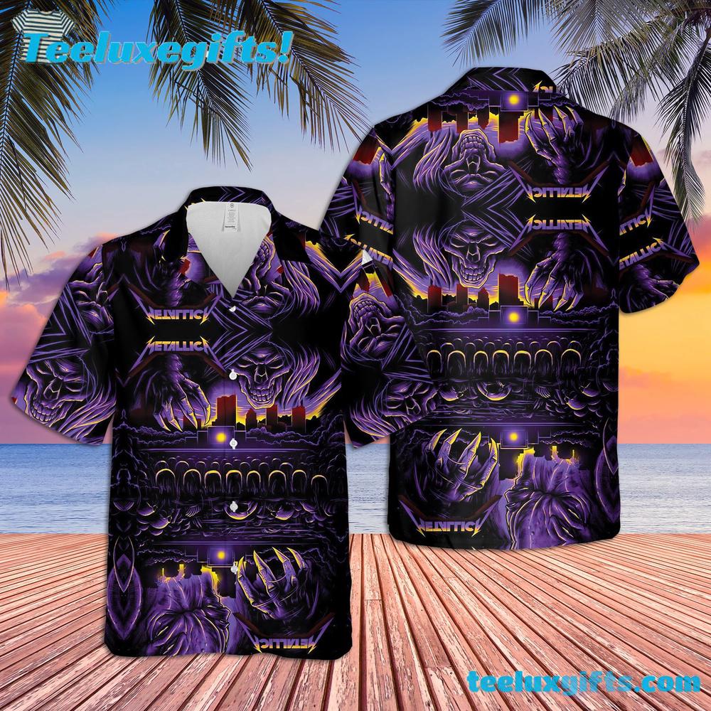 Metallica Austin City Hard Rock Summer Aloha Hawaiian Shirt