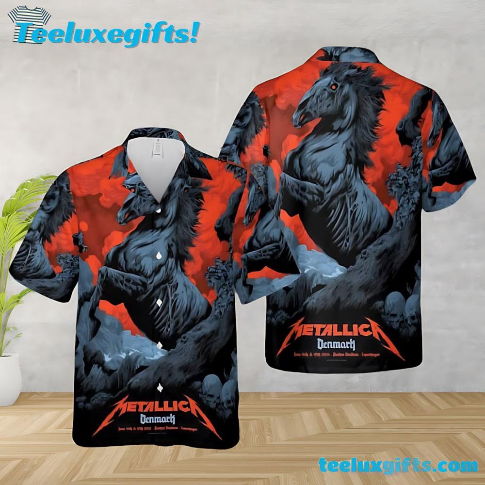 Metallica M72 Copenhagen at Parken Stadium Copenhagen Denmark on June 14 and 16 2024 Summer Aloha Hawaiian Shirt