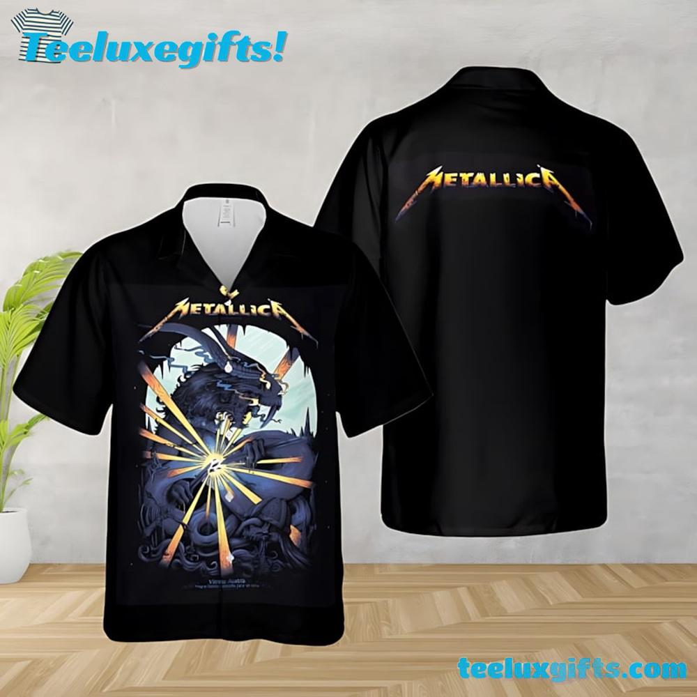 Metallica M72 Vienna At Racino Ebreichsdorf Summer Aloha Hawaiian Shirt