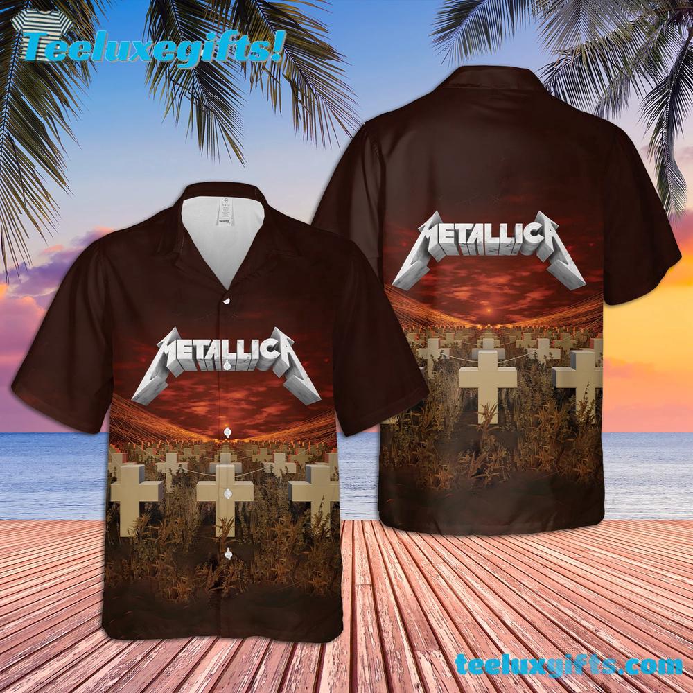 Metallica Master of Puppets Summer Aloha Hawaiian Shirt