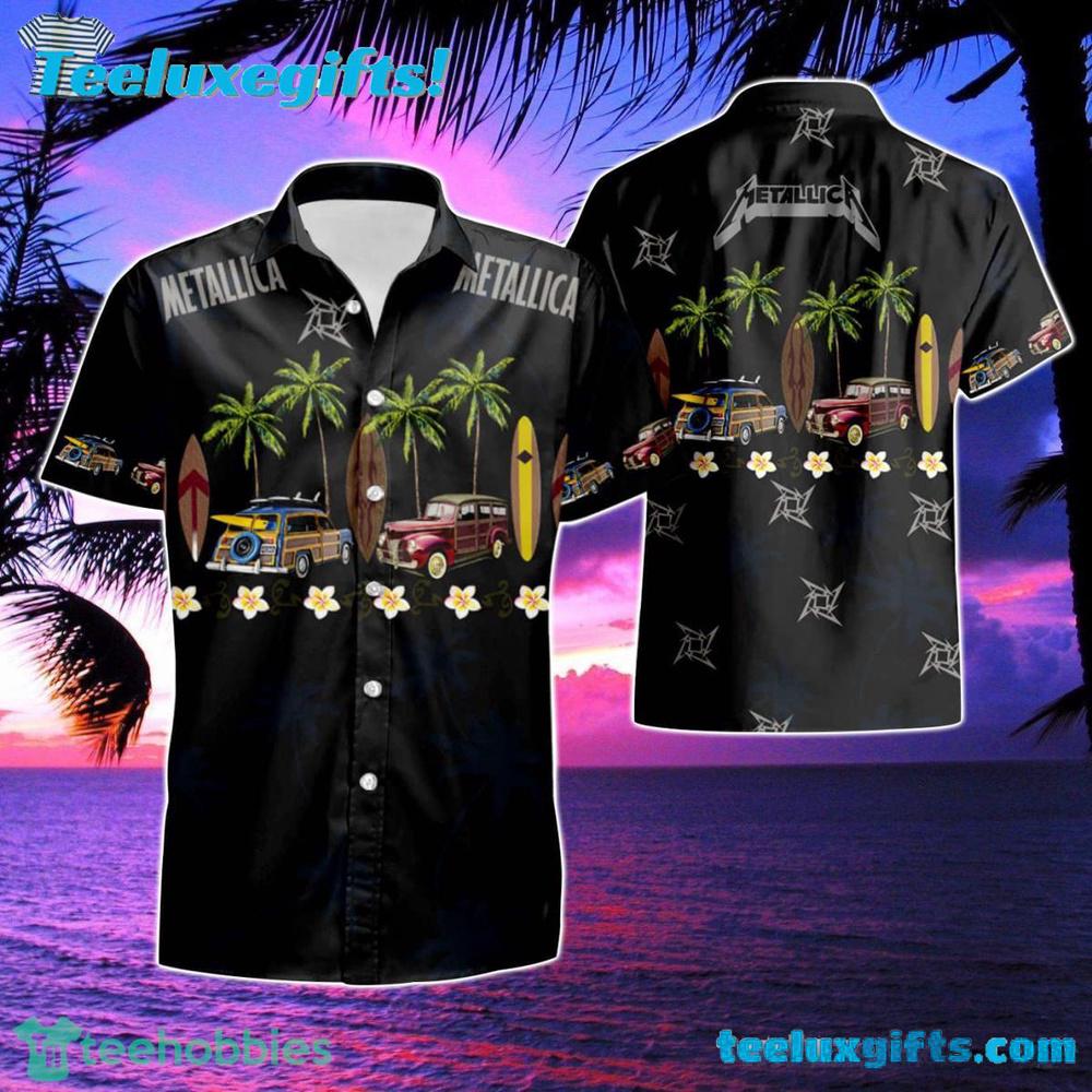 Metallica New Style Summer Black Summer Aloha Hawaiian Shirt
