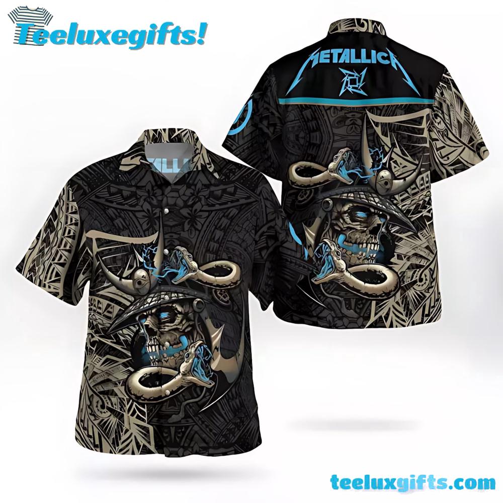 Metallica Samurai Warrior Summer Aloha Hawaiian Shirt
