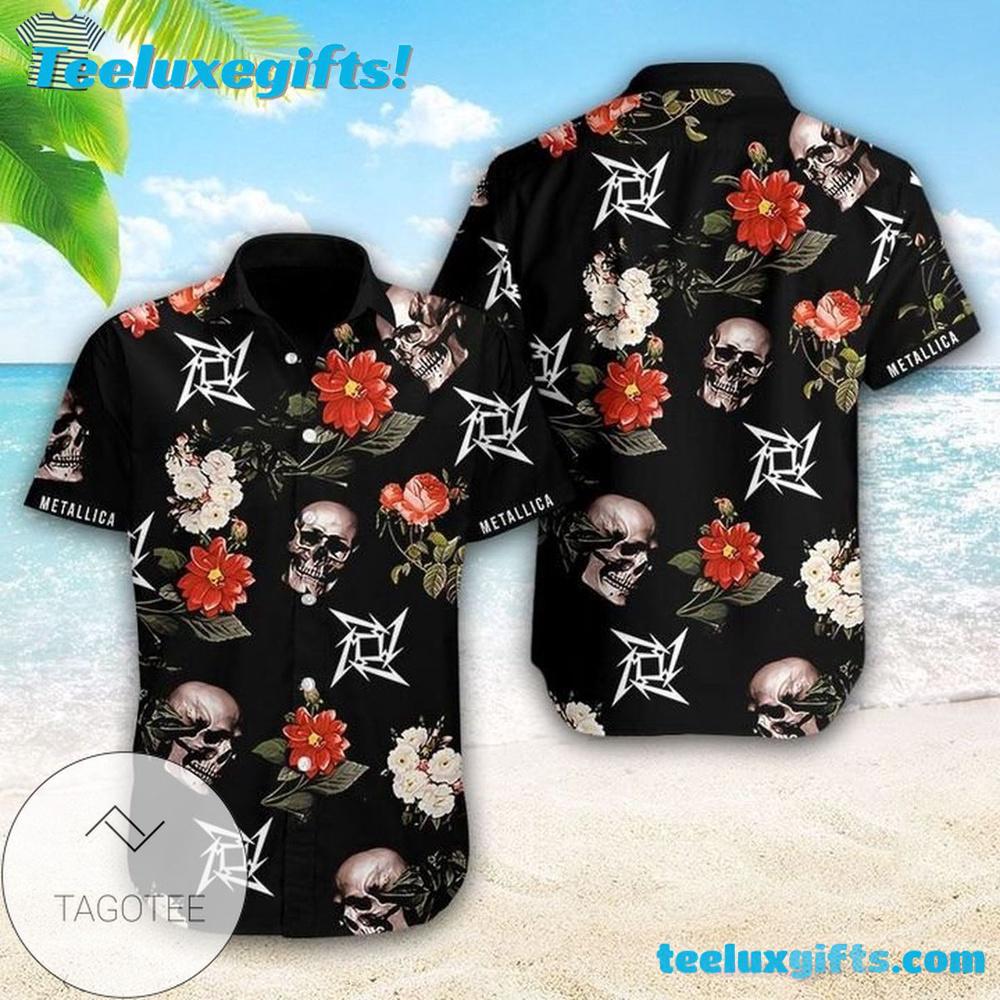 Metallica Skull All Over Print Summer Aloha Hawaiian Shirt