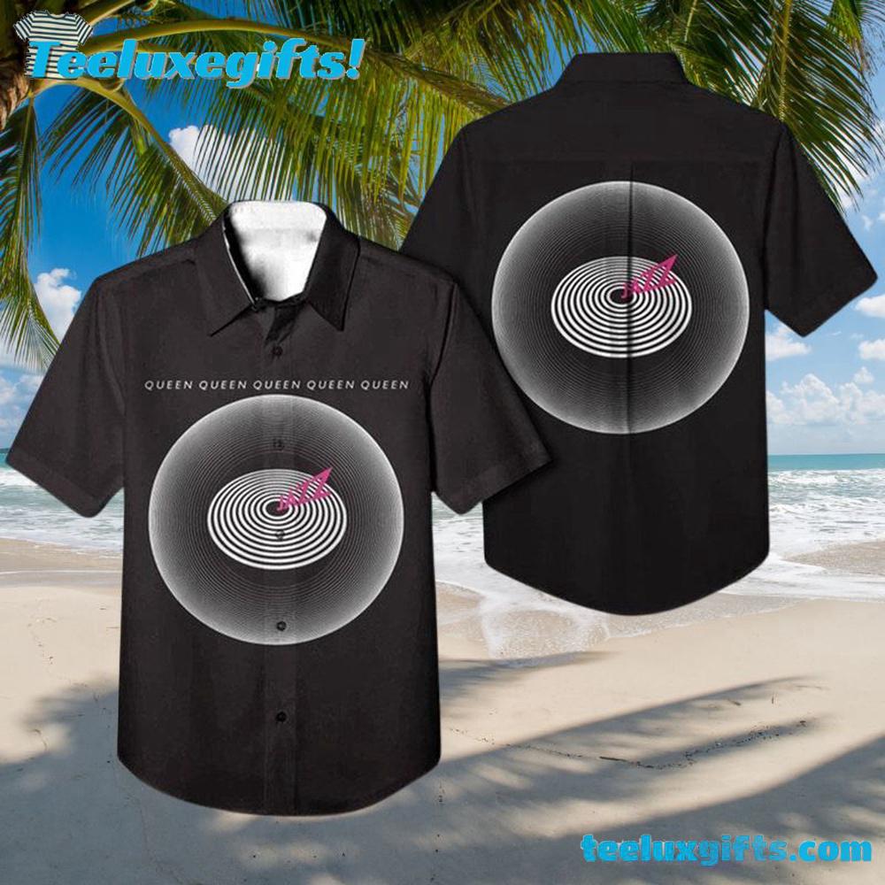 Minimalist Queen Logo Summer Aloha Hawaiian Shirt