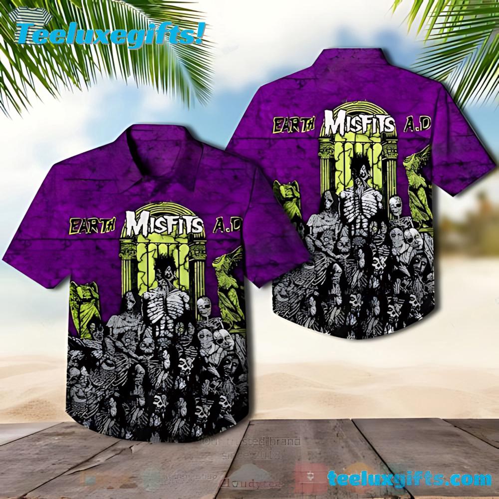 Misfits Earth A D Wolfs Blood Album Summer Aloha Hawaiian Shirt