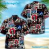 Motley Crue Concert Collage Summer Aloha Hawaiian Shirt