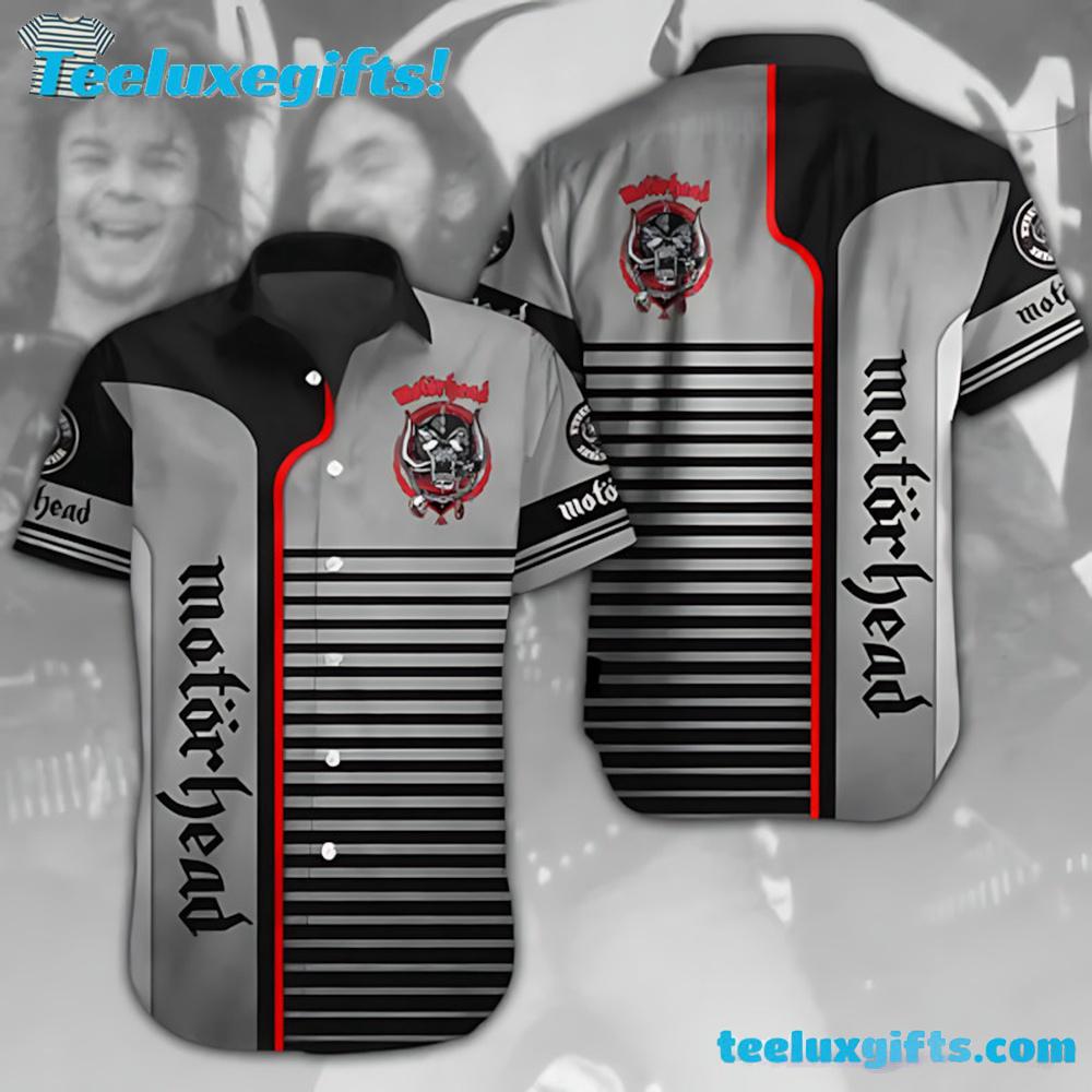 Motorhead Back And Grey Summer Aloha Hawaiian Shirt