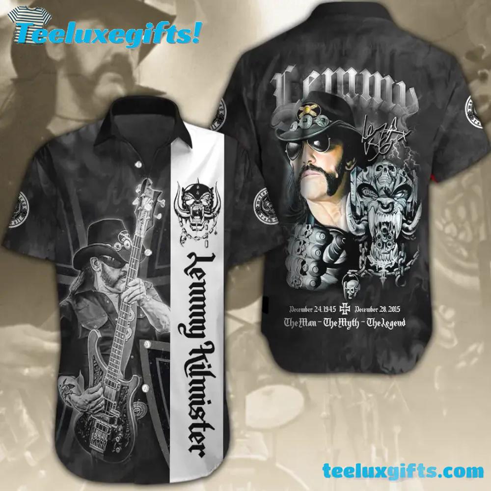 Motorhead Lemmy Kilmister 3D Summer Aloha Hawaiian Shirt