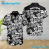 Motorhead Rock Band Camo Skull Summer Aloha Hawaiian Shirt