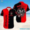 Motorhead War Pig Classic Red & Black Summer Aloha Hawaiian Shirt