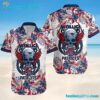 New England Patriots NFL Skull And Flower Pattern Metallica Summer Aloha Hawaiian Shirt