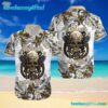 New Orleans Saints Metallica Skull And Tropical Flower Pattern Summer Aloha Hawaiian Shirt