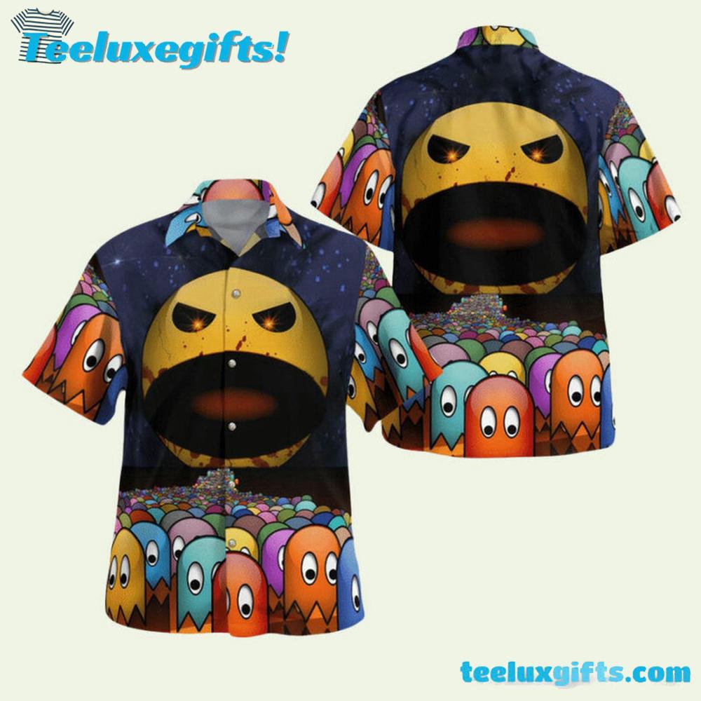 Pac Man Game Anniversary Hawaiian Shirt