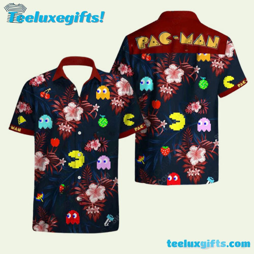 Pacman Game Movie Summer Vacation Hawaiian Shirt Pacman Game Movie Summer Vacation Hawaiian Shirt