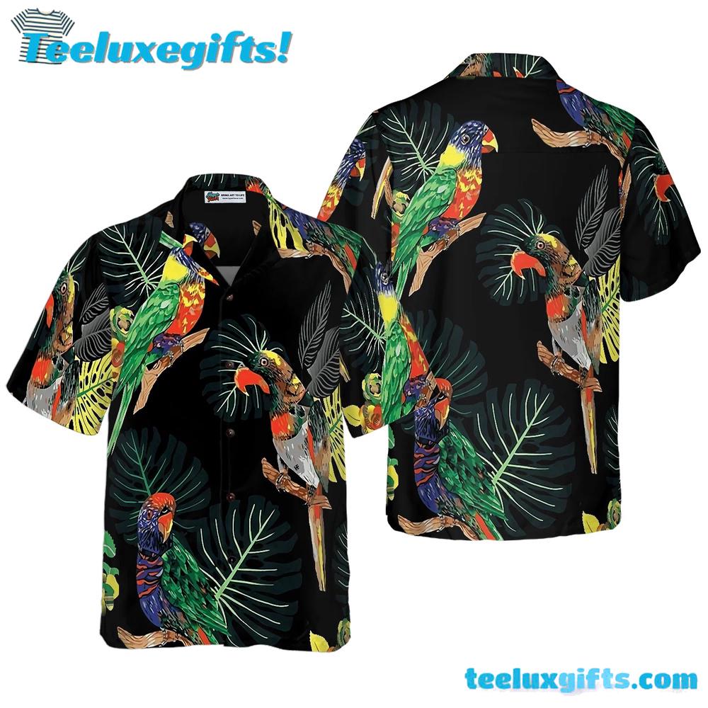 Parrots In The Tropical Rain Forest Hawaiian Shirt
