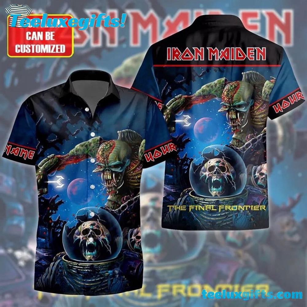 Personalized Iron Maiden Final Frontier Galactic Summer Aloha Hawaiian Shirt