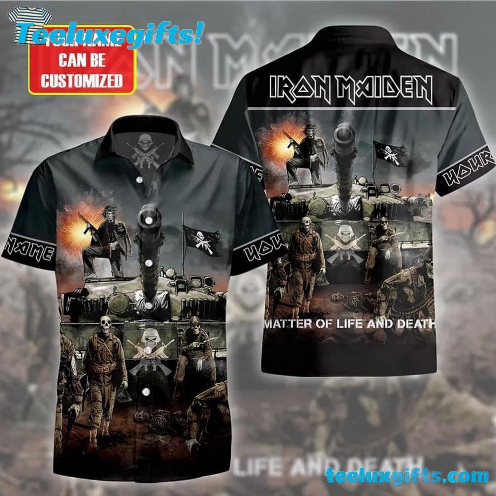 Personalized Iron Maiden Life and Death Battle Summer Aloha Hawaiian Shirt
