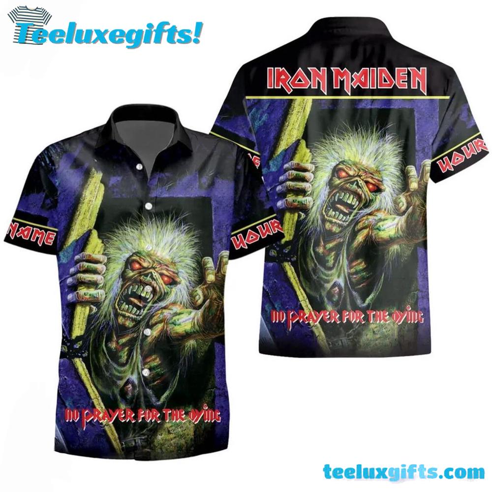 Personalized Iron Maiden No Prayer for the Dying Summer Aloha Hawaiian Shirt