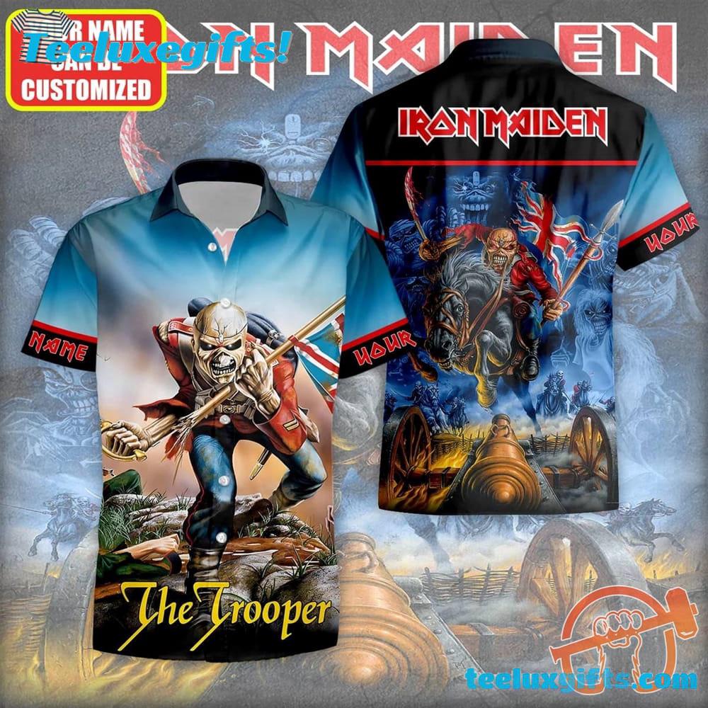 Personalized Iron Maiden Trooper Tropical Summer Aloha Hawaiian Shirt