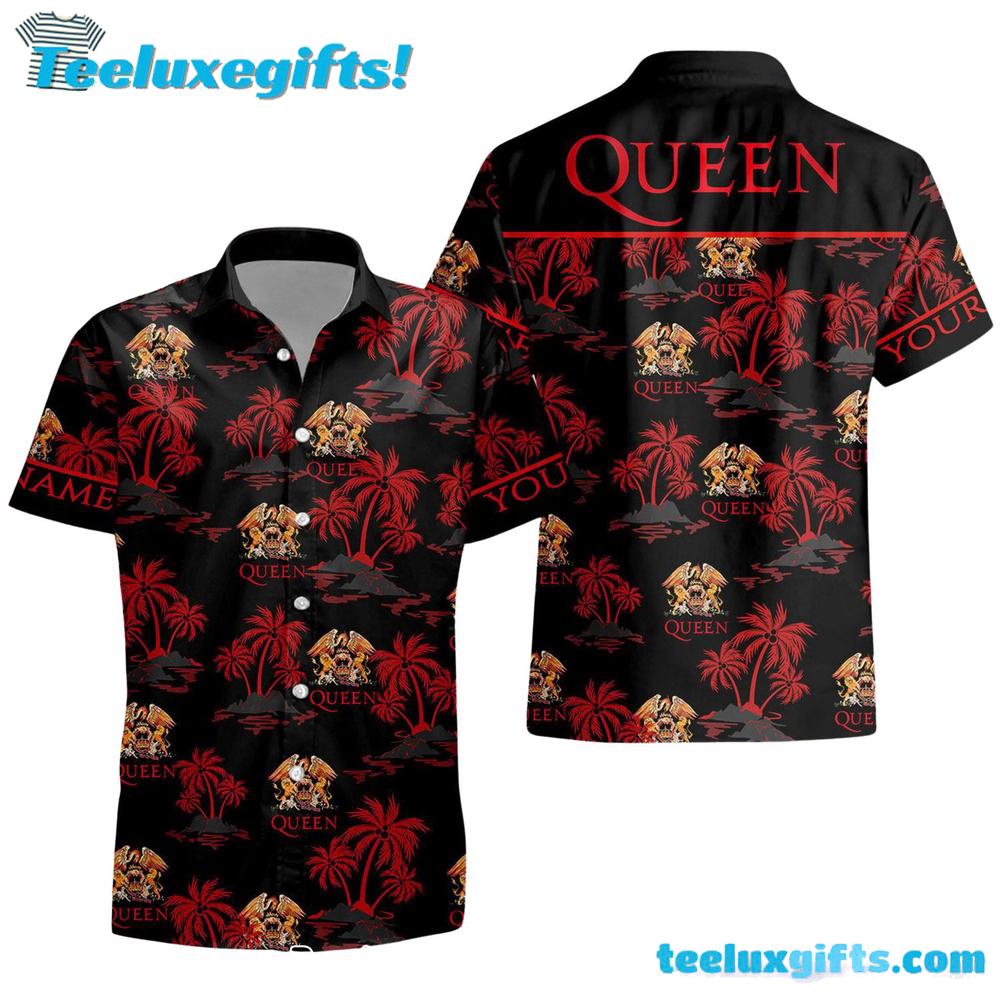 Personalized Queen Tropical Royalty Summer Aloha Hawaiian Shirt
