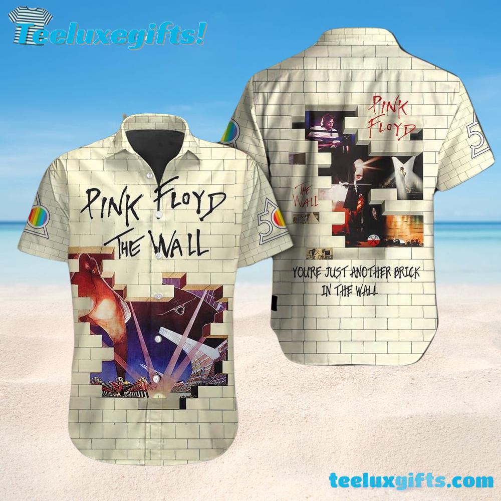Pink Floyd Brick by Brick The Wall Summer Hawaiian Shirt