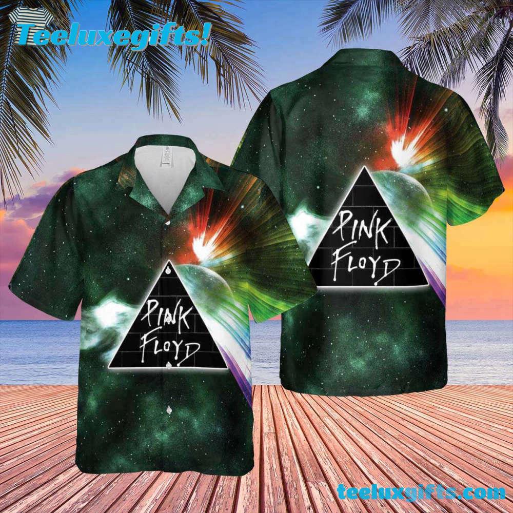 Pink Floyd Dark Side of the Moon Cosmic Summer Hawaiian Shirt