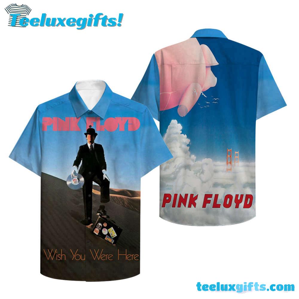 Pink Floyd Merch Wish You Were Here Poster Summer Hawaiian Shirt