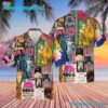 Pink Floyd Retro Concert Poster Collage Summer Hawaiian Shirt