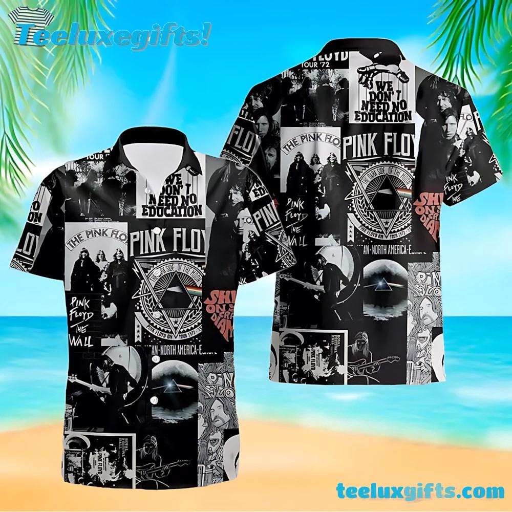 Pink Floyd Rock Band Albums Aloha Summer Summer Hawaiian Shirt