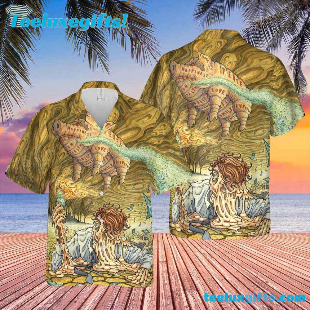 Pink Floyd Surreal Melting Reality Summer Hawaiian Shirt